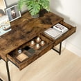 thumbnail image 7 of Bestier Writing Computer Desk Workstation with 2 Drawers, Rustic Brown, 7 of 7