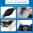 thumbnail image 2 of EIGTHTAIL Manual Suction Hose Oil Fish Tank Sand Washer Absorb Water Pipe Pvc Rubber, 2 of 6
