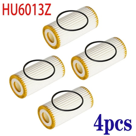4pcs Oil Filter HU6013Z Fit For AUDI A1 A3 A4 A5 Q5 VW GOLF PASSAT B8 TIGUAN