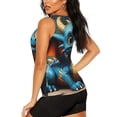 thumbnail image 3 of Balery Adorable Blue Baby Dragon Camiseta sin mangas estampada ligera para mujer, tops de entrenamiento sin mangas, camisetas de yoga transpirables de secado rápido.-Medium, 3 of 7