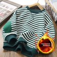 thumbnail image 1 of Sudadera con estilo para niños, capa Base, versión coreana, forro polar, Otoño/Invierno, para niños y niñas, novedad de 2023, 1 of 5