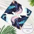 thumbnail image 3 of Unicorn Chiffon Yarn Dog Bandanas Pack of Two | Breathable Pet Collars | 40.6x40.6x58/16x16x22.8in, 53.3x53.3x76.2/20.9x20.9x30 in, 3 of 5