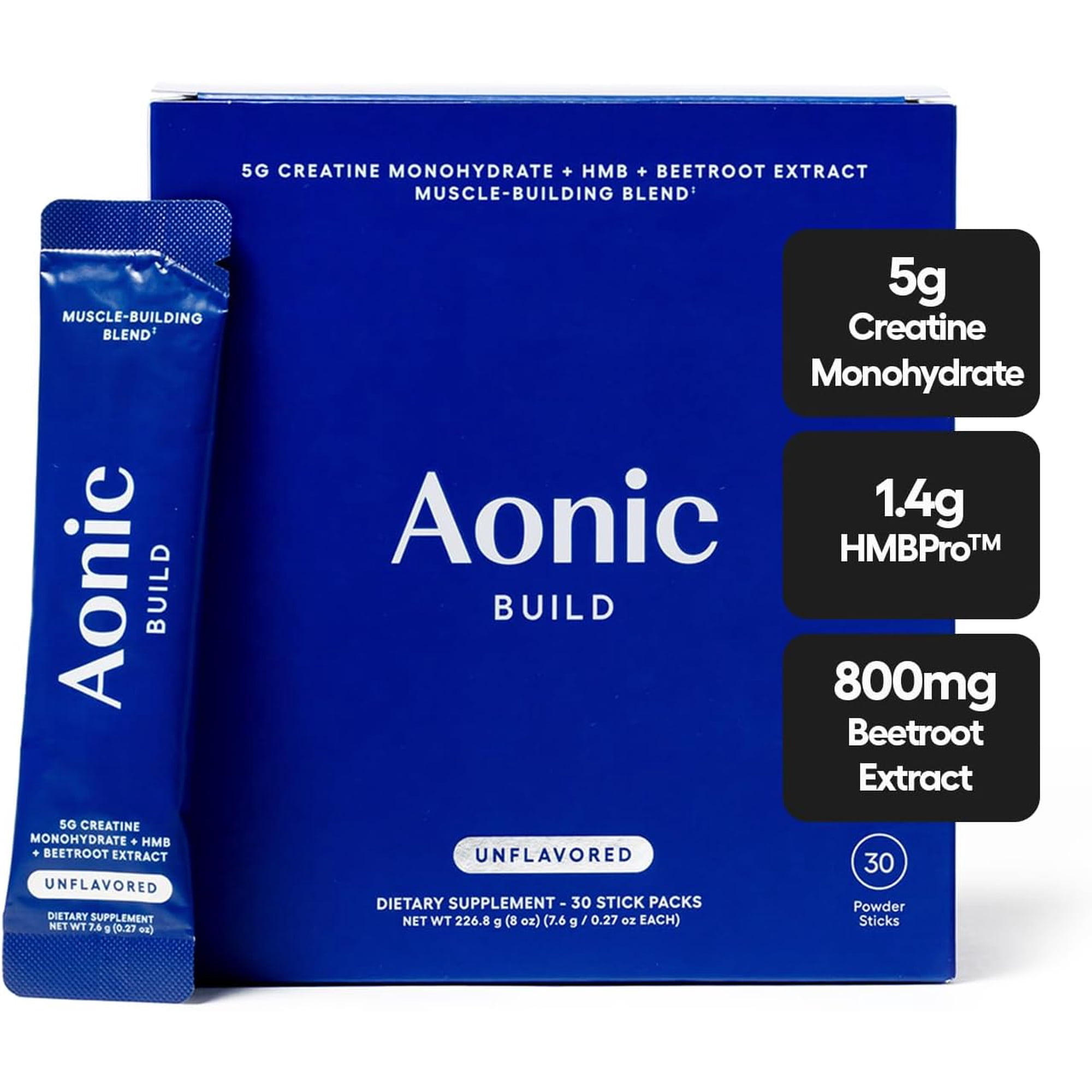 AONIC Build 3-in-1 Creatine, HMBPro™ & Beetroot Formula