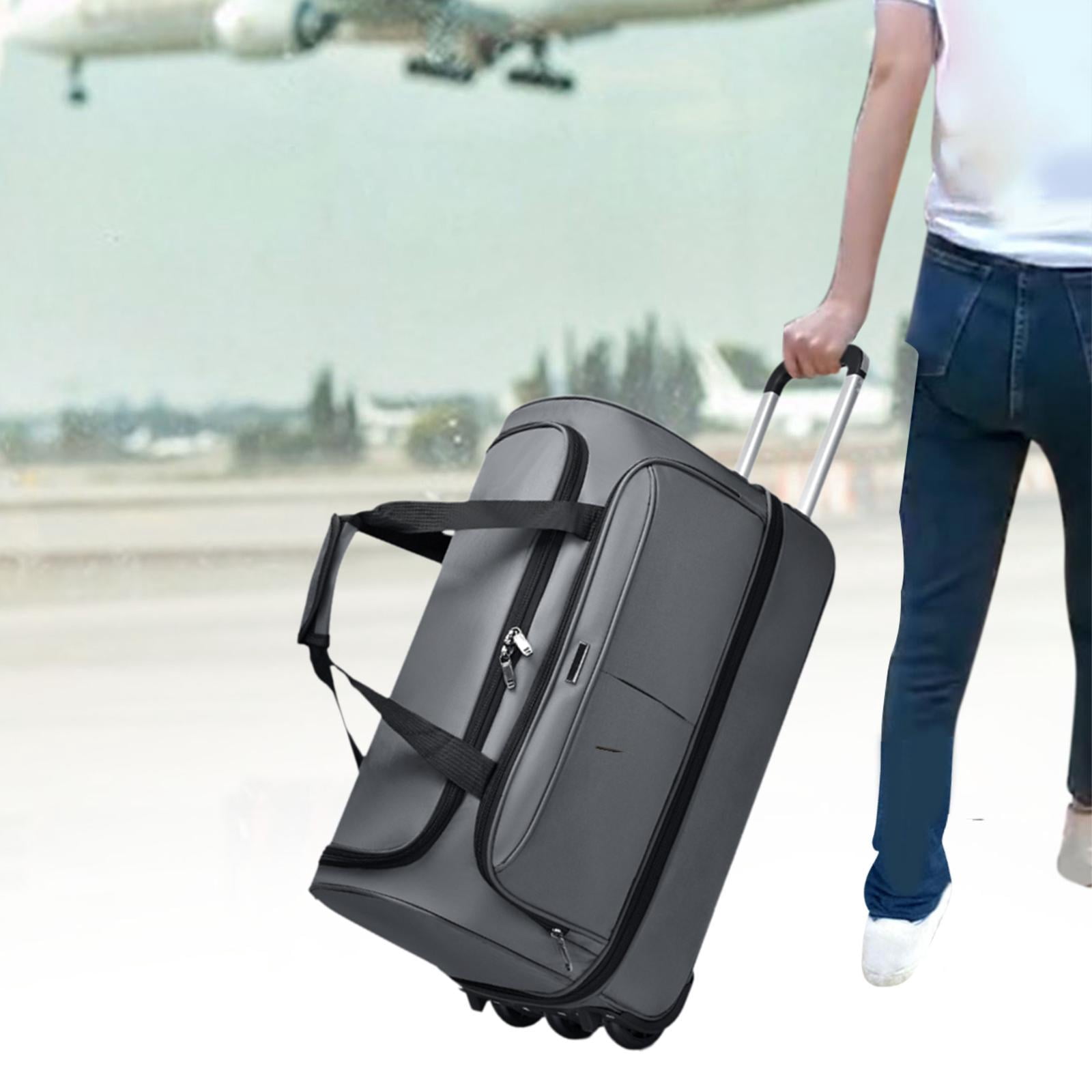 Wzmzjy Wheeled Duffel Bag Suitcase Handbag Telescoping Handle Multifunctional Rolling M