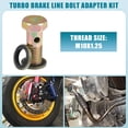 thumbnail image 2 of Unique Bargains 2 Set Car Oil Cooler Screw Ball Head Adapter Turbo Brake Line Bolt Adapter M10x1.25 8mm OD with Washers, 2 of 7