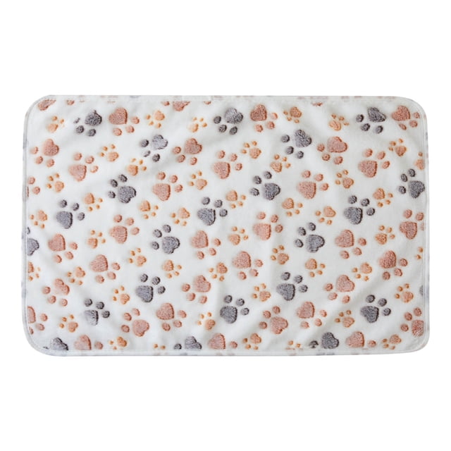 Manta reversible de poliéster para mascotas, de felpa, doble comodidad, cálida y acogedora, lavable a máquina, para perros, gatos, jaulas, sofás, camas y viajes