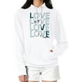thumbnail image 4 of Women's G-III 4Her by Carl Banks  White Philadelphia Eagles Love Graphic Pullover Hoodie, 4 of 5