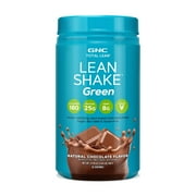 GNC Total Lean Lean Shake Green Protein Powder - Natural Chocolate, 16 Servings, Plant-Based Meal Replacement Shakes