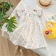 thumbnail image 3 of Vestido de verano para niñas con bordado de tulipanes y lunares de colores, falda de princesa dulce con mangas abullonadas, 3 of 6