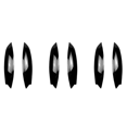 thumbnail image 1 of 6x Bright Black Headlights Eyebrows Eyelids Cover Eyelash Head Light Lamp Stickers for Golf 5 R32 MK5 2005 2006 2007, 1 of 7