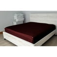 thumbnail image 4 of DNG Creations 5 Piece Zipper Sheet Set (1 Fitted Sheet Base, 1 Sheet has Zipper, 1 Flat Sheet And 2 Pillowcase) 100% Egyptian Cotton - Twin XL (39x80) Size ( Solid Wine Colour ), 4 of 7
