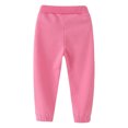 thumbnail image 4 of TZEWGL 3 Multi Packs Set Autumn Solid Elastic Waist Sweat Pants For Children Straight Bottoms Trousers For Girl size 2-3T, 4 of 4