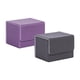 thumbnail image 1 of Cajas de cartas coleccionables Macarena organizador de Caja de almacenamiento de cuero PU violeta y negro, 1 of 8