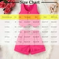thumbnail image 3 of Ugoldhm Girls 2Pcs Outfits for 1-8Y Fashion Vest and Shorts with Belt Girl Summer Clothes Size 1-8, 3 of 3