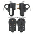 thumbnail image 3 of Ensemble de Fiche et Prise Électriques de Remplacement RV 30 A avec Poignée Ergonomique - Conducteurs en Laiton à Haute Conductivité, Boîtier en Polycarbonate Résistant aux UV, Soulagement de Tension de Câble Sécurisé pour l'Alimentation des Campeurs, 3 of 7