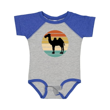 

Inktastic Camel Silhouette Retro Sunset Gift Baby Boy or Baby Girl Bodysuit