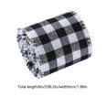 thumbnail image 2 of HUUXIW Polyester Gingham Wrapping Ribbon Plaid Burlap Ribbon Christmas Crafts Decoration Braid, 2 of 7