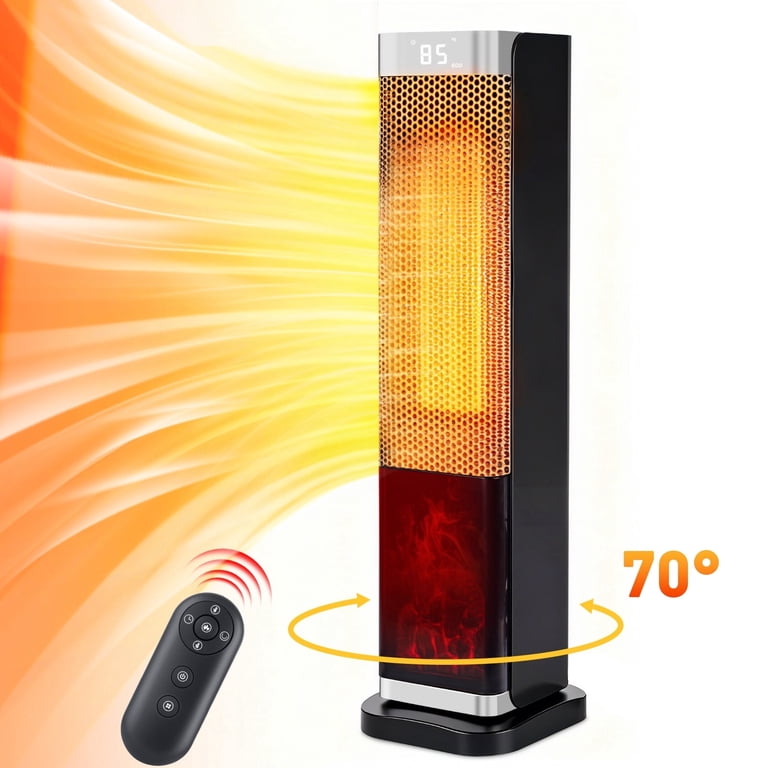 WLRETMCI 2000W Tower Space Heater, Ceramic, Remote photo 1