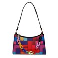 thumbnail image 1 of Geométrico Hit Color Underarm Bag Mujeres Casual Chain Clutch Bolso (Negro) Likrtyny Para estrenar, 1 of 9