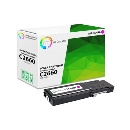 TCT 2660 Magenta Toner Cartridge - Premium Compatible Replacement for Dell C2660M 593-BBBS Magenta High Yield