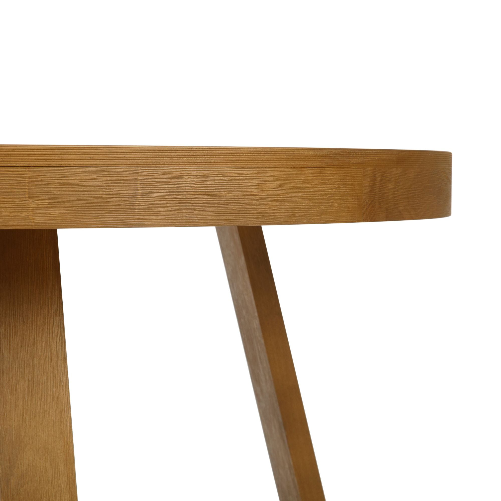 Plank+Beam Round Dining Table, 47" Solid Wood Kitchen Table, Farmhouse Table for 4