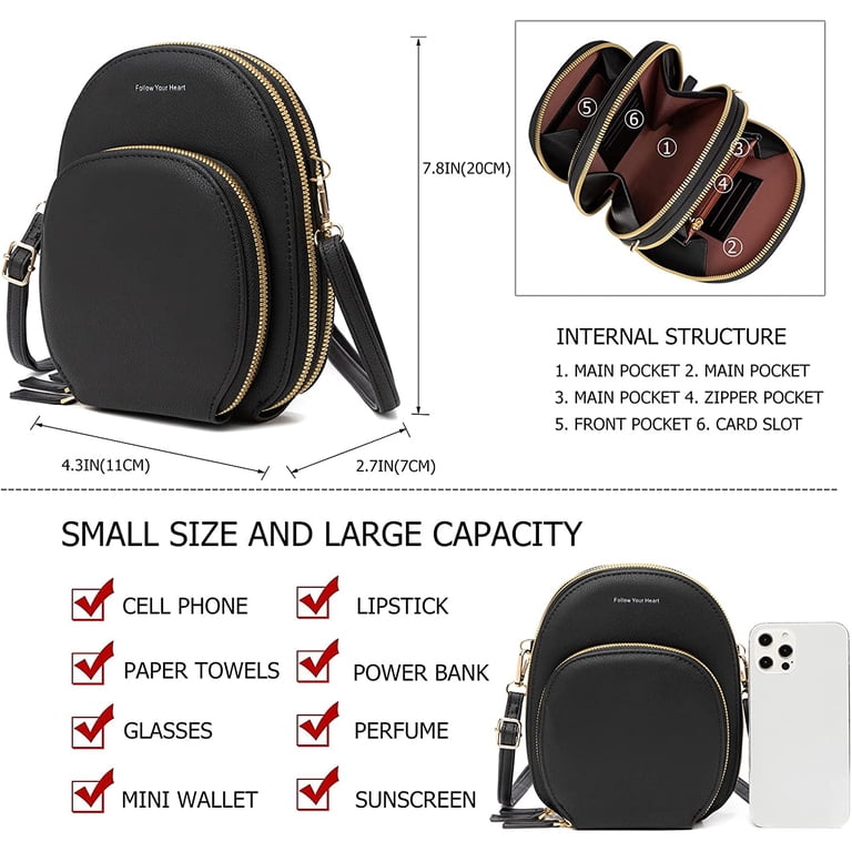 Leather Mini Backpack Purse for Women Convertible 3-in-1 Shoulder Handbag Amazon.com: FANCELINE Mini Backpack Purse for Women, Black  main image 3