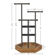 thumbnail image 2 of Jewelry Display Stand Holder, Metal and Wood Jewelry Tree, 2 of 5