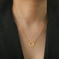 thumbnail image 5 of EUEAVAN Gold Sun Pendant Necklace Stainless Steel Jewelry, 5 of 6
