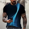 thumbnail image 2 of Men'S T-Shirt Short Sleeve Printed Summer Round Neck Top Trend Casual SweatshirtL, 2 of 5