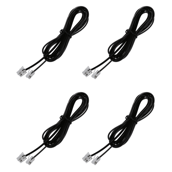 4X RJ11 6P4C Telephone Cable Cord ADSL Modem 2 Meters
