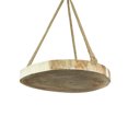 thumbnail image 3 of Primitive Country Wooden Log Slice and Jute Rope Hanging Plant Stand, 3 of 5