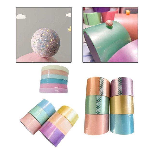 Cintas de Bolas Pegajosas de Colores Divertidos Macarena Juguetes Educativos DIY 18 piezas 12 48 6 cm