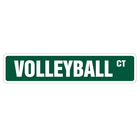 Player Street Sign - VOLLEYBALL Street Sign signs ball net player team | Indoor/Outdoor | 24