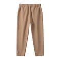 thumbnail image 5 of yillto Men’s Casual Pants Elastic Drawstring Waist Pants Loose Straight Leg Long Beach Sweatpants, 5 of 5