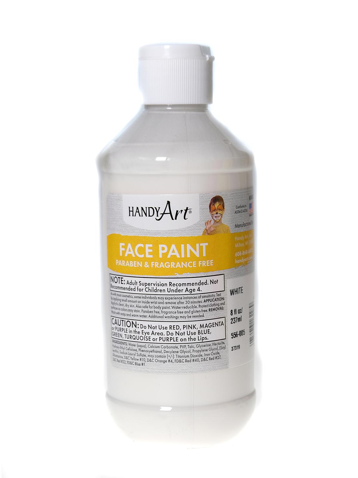 Face Paint white, 8 oz. (pack of 4)