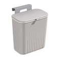 thumbnail image 2 of Bote de basura de cocina Macarena Cubo basura colgante para cocina montado en la pared gris, 2 of 8