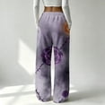 thumbnail image 6 of Fabrcox Womens Flannel Pajama Pants Halloween Ghost Pumpkin Cat Sleeping Pants Women Spooky Fall Winter Cozy Fluffy Wide Leg Pj Pants Women Gray S, 6 of 6