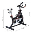 thumbnail image 2 of CoSoTower Vélo d'Exercice Stationnaire Vertical d'Intérieur pour Cardio, Entraînement, Bicyclette d'Entraînement avec Résistance Réglable, Moniteur LCD, Support pour Téléphone, Noir, 2 of 7