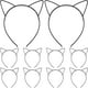 thumbnail image 1 of BRIGHTFUFU 10pcs niños lindo gato oreja diadema pelo aro casco para la fiesta diaria peinado decoración (negro), 1 of 7