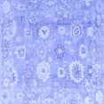 thumbnail image 1 of Ahgly Company Machine Washable Indoor Square Oriental Blue Traditional Area Rugs, 7' Square, 1 of 4