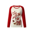 thumbnail image 2 of Kiapeise Women Christmas Sweatshirt Long Sleeve Crewneck Pullover Tops Vintage Funny Graphic T Shirt, 2 of 9