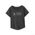 thumbnail image 4 of Camiseta de mujer con cuello redondo, trajes elegantes, camisetas de verano para ir de compras y viajar M, 4 of 7