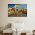 thumbnail image 2 of Elephant Stock The Roberto Clemente Bridge Wall Art - Horizontal Canvas Wall Art - Living Room Wall Decor - Transportation Canvas - Blue And Orange Decor - 39" x 26", 2 of 8