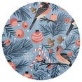 thumbnail image 3 of Ryvnso Birds and Christmas Candy Round Plate Mats Dining Table Placemat Set of 4 for Holiday Decoration, 3 of 7
