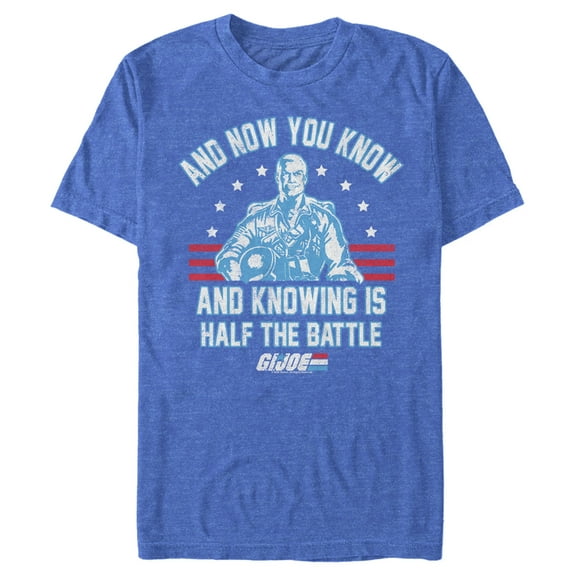 Men's GI Joe Knowing Is Half the Battle  Graphic Tee Royal Blue Heather X Large