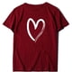 thumbnail image 4 of ICHUANYI Clearance Casual Women's Round Neck Summer Sexy Gradient Print Regular Women's Short Sleeve Top(Wine, XL) ICHUANYI WER2023081114289, 4 of 4