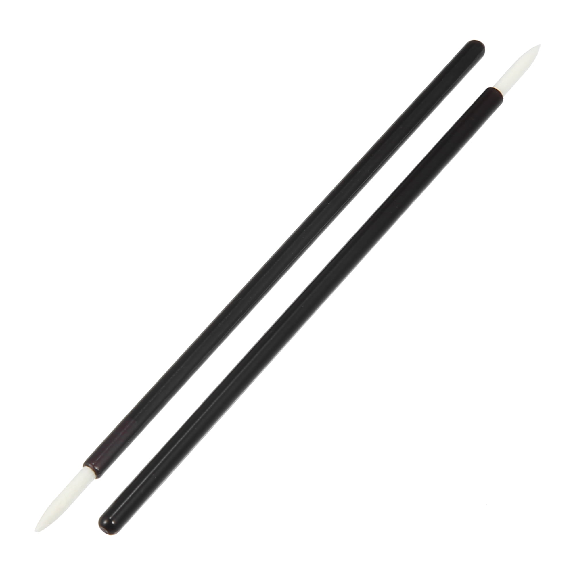 Unique Bargains 50 Pcs Eyeliner Brushes Applicators with Cover for Makeup Application