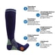 thumbnail image 4 of Saltar la cuerda correr fitness deportes profesionales calcetines finos de secado rápido hasta la rodilla, 4 of 6