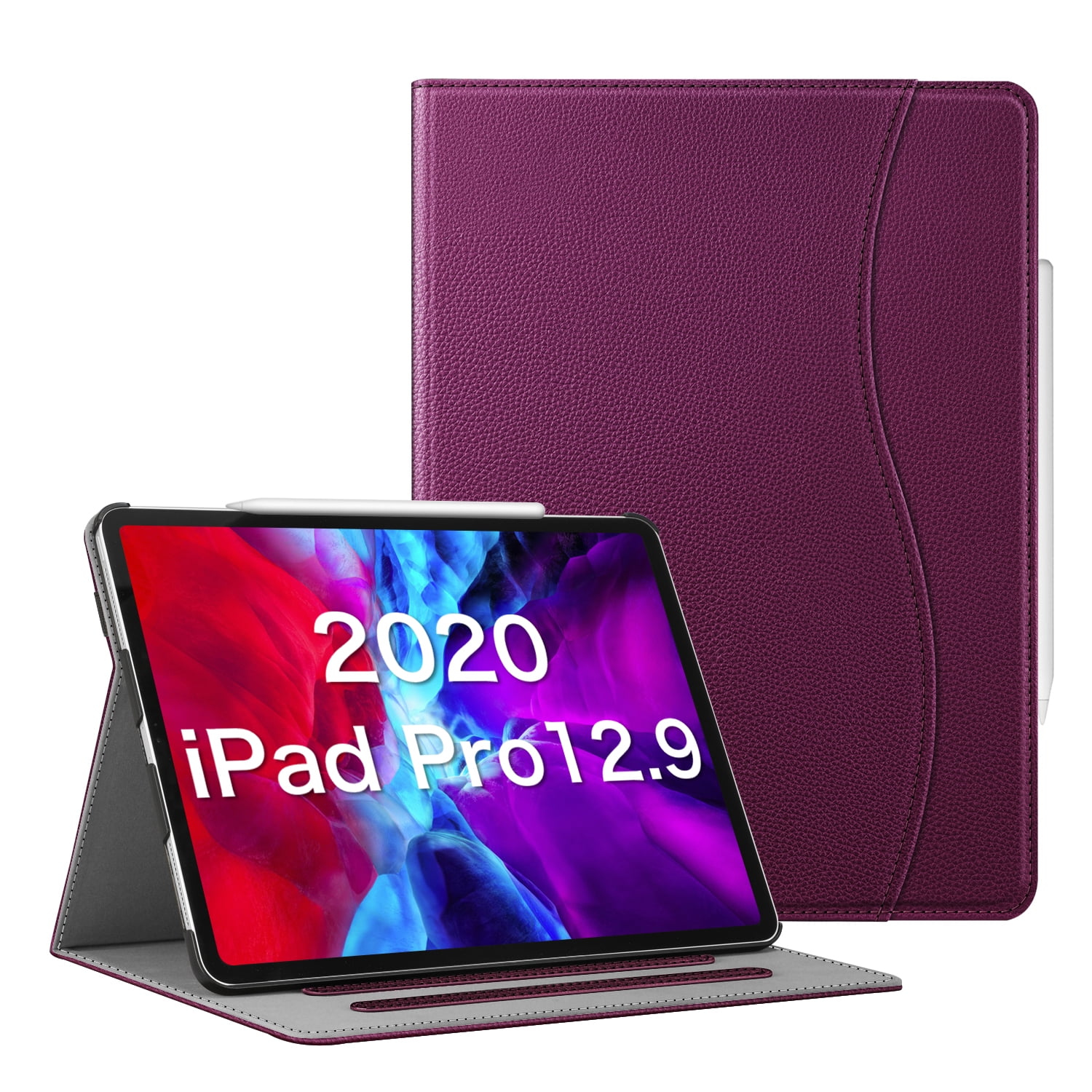 Fintie iPad Pro 12.9 2020 Case 4th Generation MultiAngle Viewing Folio Smart Stand Cover with