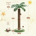thumbnail image 4 of PEQULTI 34" Cat Scratching Post Coconut Palm Scratcher with Sisal Balls for Large Cat Indoor Brown, 4 of 9